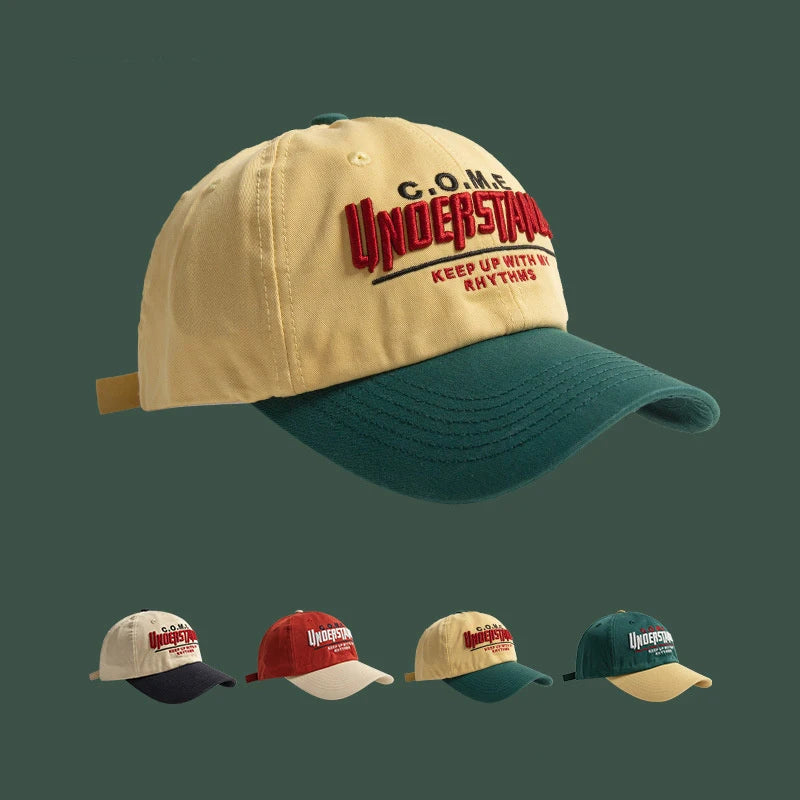 Adjustable Cotton Baseball Cap with Wide Brim