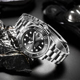 LIGE Top Brand Luxury Automatic Watch for Men Fashion Waterproof Sport Men's Mechanical WristWatches Casual Automatic Date Watch