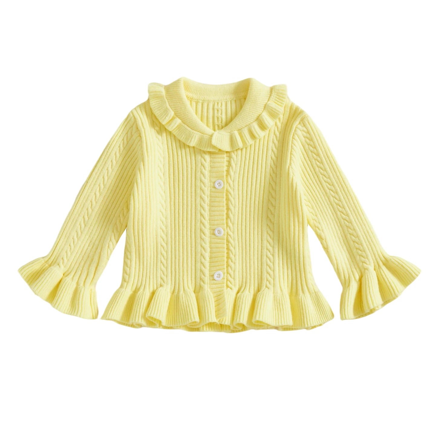 Classic Baby Girl V-Neck Knit Cardigan