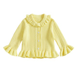 Classic Baby Girl V-Neck Knit Cardigan
