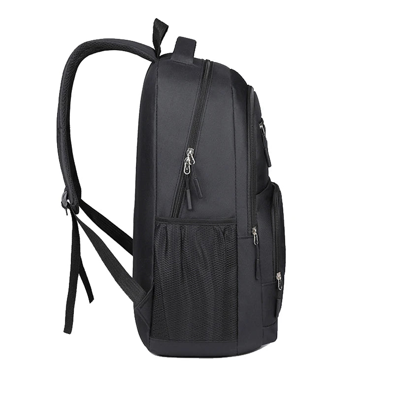 Fashion Minimalist Men’s Rucksack, Lightweight Nylon Backpack with Multiple Storage Slots for School & Weekend Trips