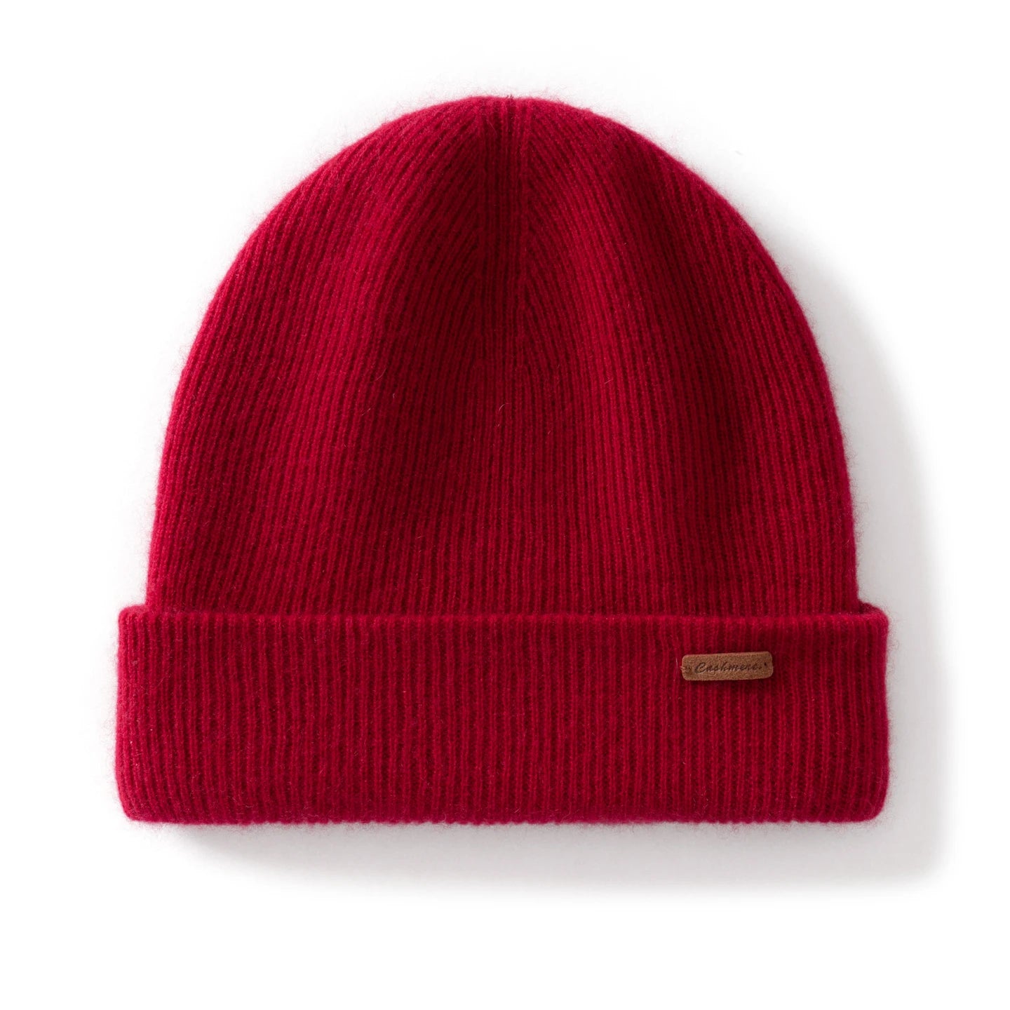 100% Cashmere Beanie Hat – Unisex Knit Winter Cap