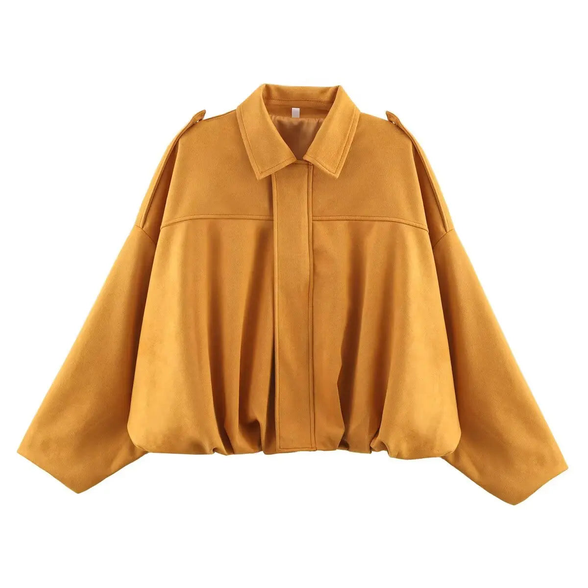 ETJ Women's Suede Lapel Shoulder Jacket – Spring 2026