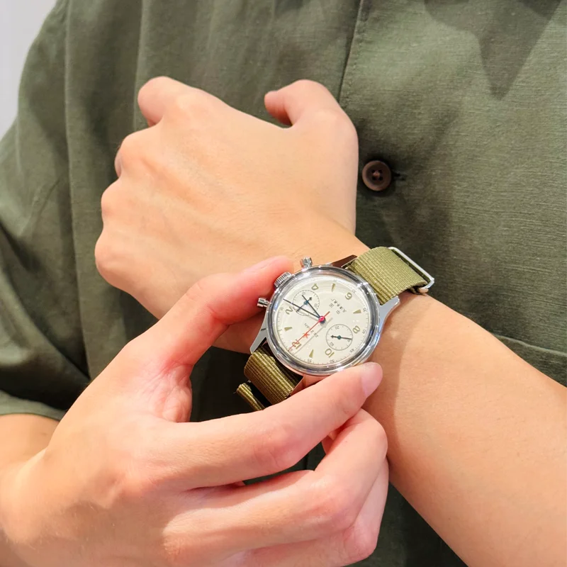 Seagull 1963 International Edition Watch for Men Chronograph Manual Winding Mechanical Watches Original ST1901 38mm Pilot Clock