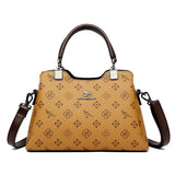 Luxury Handbag Fashion Print Large Capacity Soft Leather Women Shoulder Crossbody Bag Leisure Designer Ladies Purses and Handbag