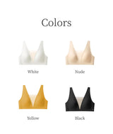 Sujiin Seamless Plunge Push-Up Bra for Women | XM048