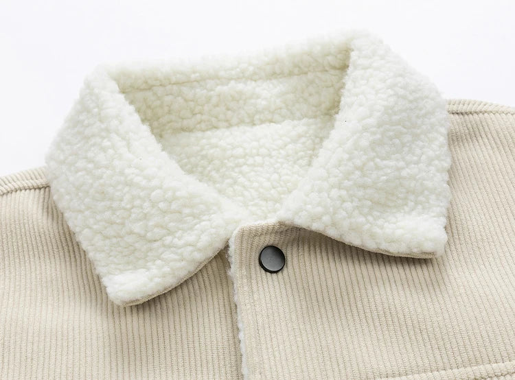 Men's Corduroy Fleece Jacket – Warm Winter Coat