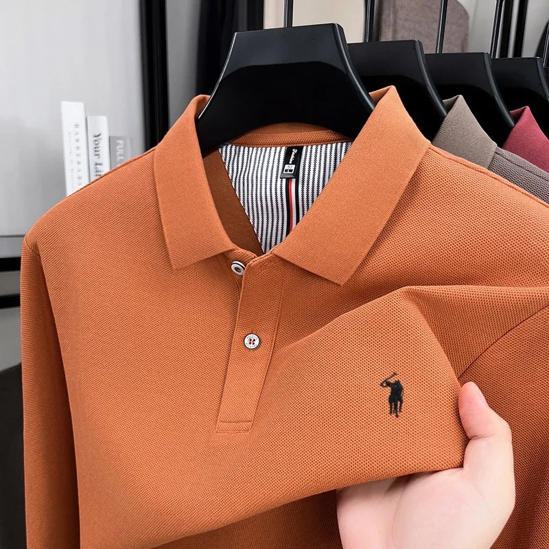 Men's Premium Cotton Embroidered Polo Shirt – Smart Casual