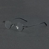 56948 Top Quality Retro Pure Titanium Glasses Frame Lady Trend Small Size Round Optical Eyeglass Frame Men Fashion Clear Eyewear