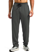Men's Drawstring Activewear Pants with Zipper Pockets