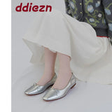 Luxury Butterfly-Knot Footwear Flats With Shoes For Women Female Soft Fashion Shallow Ladies Ballet Flats Slip On Shoes