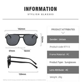 Square Frame Sunglasses – UV400 Protection, Unisex