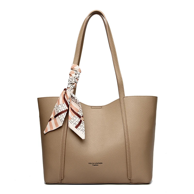 Genuine Brand Women Tote Bag High Quality Soft Leather Large Ladies Shoulder Crossbody Bag Luxury Female Shopping Handbag A Main