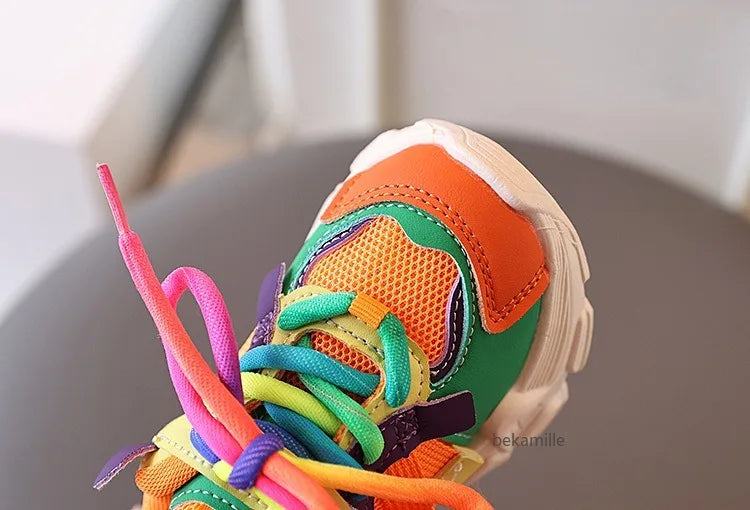 Kids’ Autumn Colorful Casual Sneakers