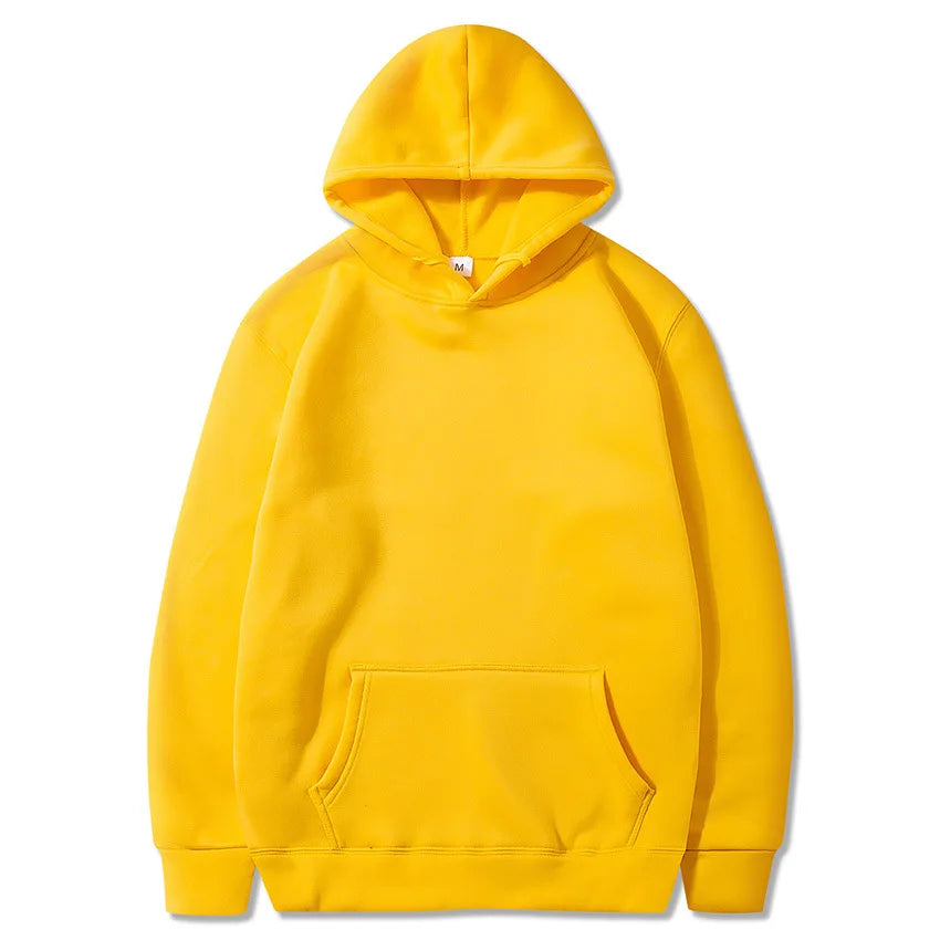 Men’s Classic Solid Color Pullover Hoodie