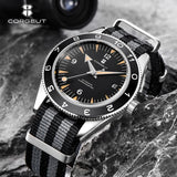 41MM Sapphire Glass 100m Waterproof Japan  Automatic Luminous Mens Watch Nylon Strap