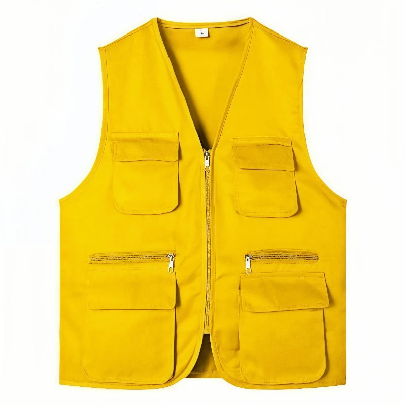 Men's Multi-Pocket Safari Vest – Lightweight All-Season Outerwear