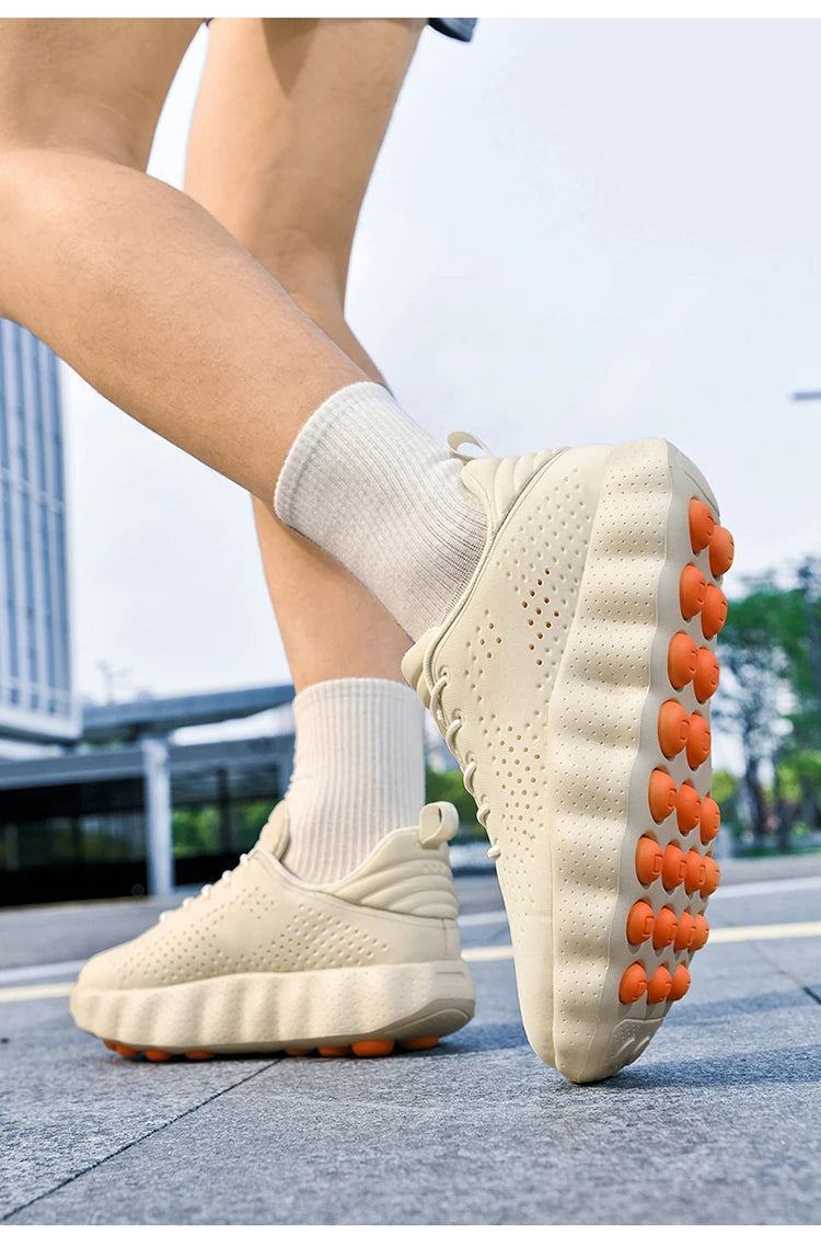 ClaWave Unisex Massage Cushioning Running Sneakers — Breathable Knit, Non-Slip