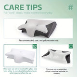 Ergonomic Neck Pillow for Side, Back, and Stomach Sleepers - Contoured Design, Soft Yet Firm Support, Shoulder Relaxation
