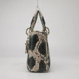 Women's Genuine Leather Snakeskin Crossbody Shoulder Bag
