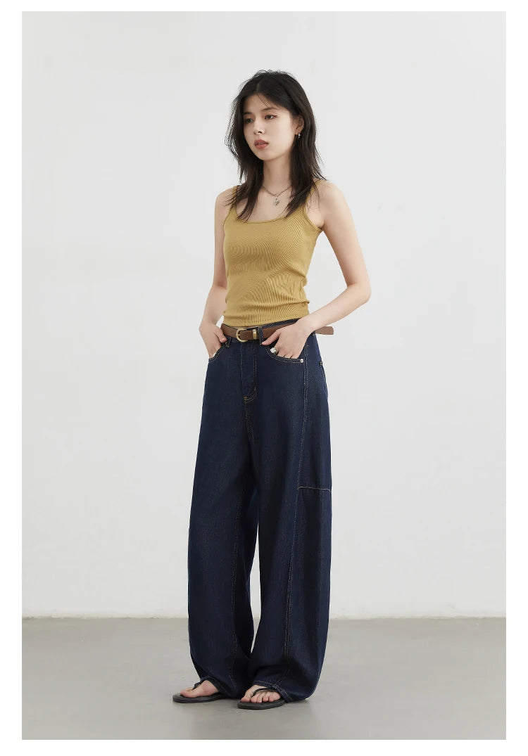 Women's High-Waist Wide Leg Denim Jeans | Relaxed Fit