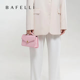 BAFELLI 2026 NEW WOMEN'S HANDBAG LEATHER WALLET PARTY SHOULDER DRESS PURSE LUXURY DESIGNER BRAND FEMALE EVENING BAGS CLUTCHES