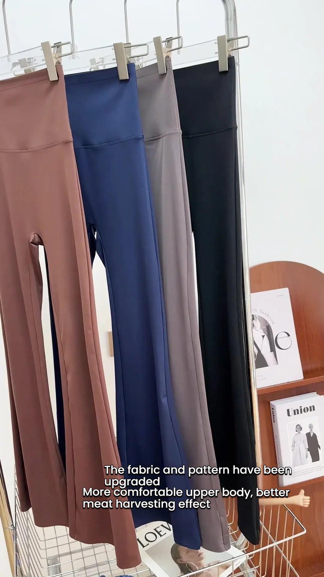 Women's High Waist Stretch Flared Pants