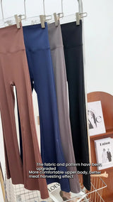 Women's High Waist Stretch Flared Pants