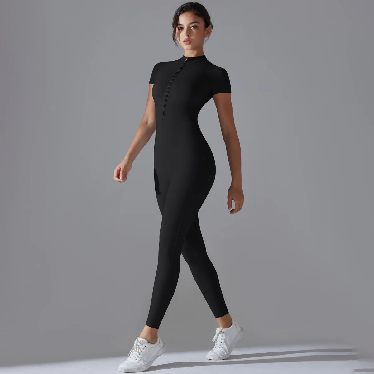 Performance Zip-Front Yoga Jumpsuit