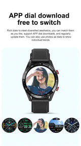 ECG+PPG Bluetooth Call Smart Watch Men Laser Health Blood Pressure Fitnes Sports Watches Man Sports Waterproof Smartwatch+Box
