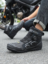 Motorcycle Riding Men Boots Waterproof Motocross Cycling Shoes Off-Road Motorbike Racing Anti-drop Breathable Equipment Sof