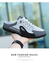Men's Fashion Soft-Sun Half Slippers Summer Men Trendy Bottom Casual Shoes Soft Sole Support Shoes Sneakers Men's Shoes