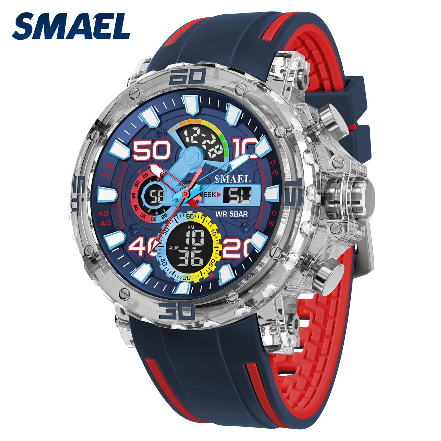 SMAEL 8136 Men's Sport Watch – 50M Water Resistant