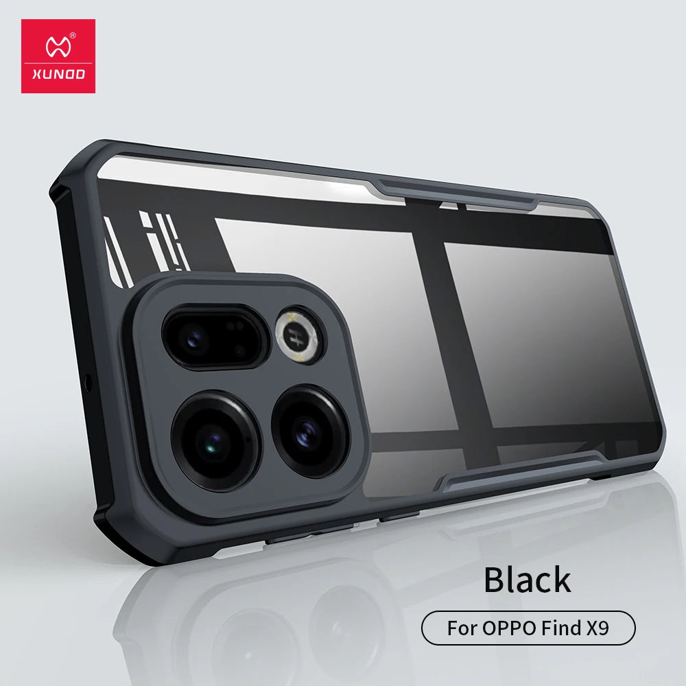 XUNDD Clear Case for OPPO Find X9 & X9 Pro