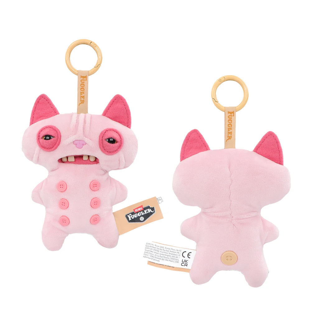 Original Fuggler Keychain Plush Toys Fugglers Fugg Alley Cat Pandents Stuffed Animal Fugg UNGGETS Keyrings Plushies Dolls Gifts