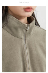 CHIC VEN Women Sweatsuit Loose Casual New Granular Velvet Stand Collar Female Top Pants Set for Woman Sport Autumn Winter 2025