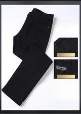 Men’s Fleece-Lined Straight-Leg Stretch Jeans