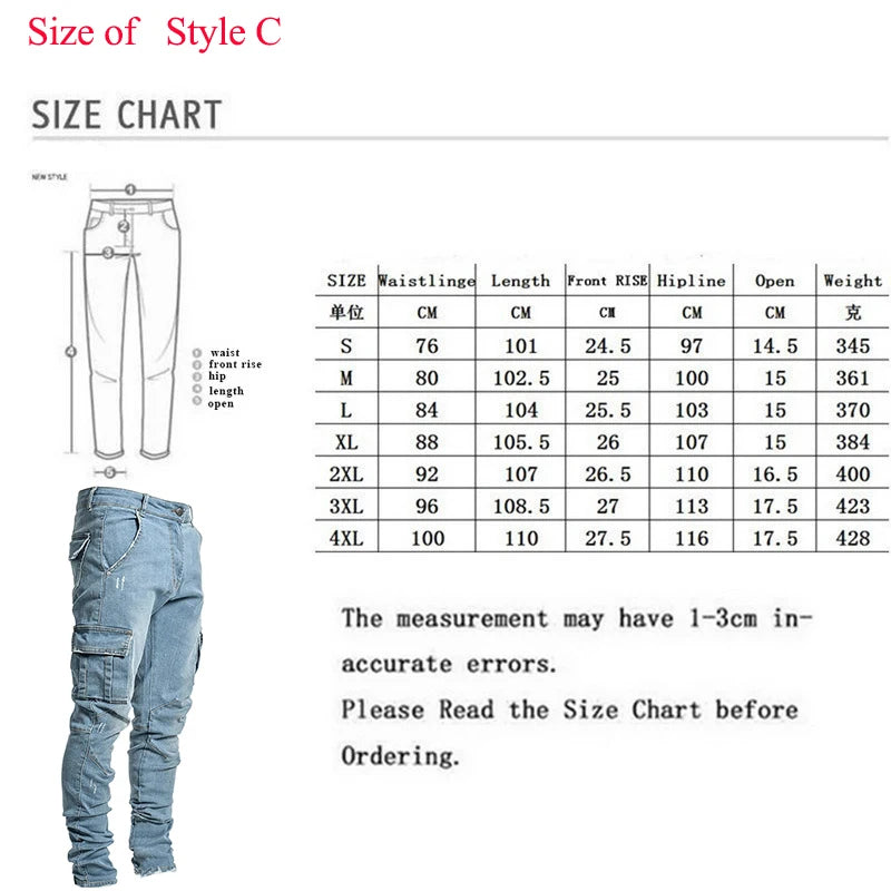 Men’s Straight-Leg Stretch Cargo Jeans