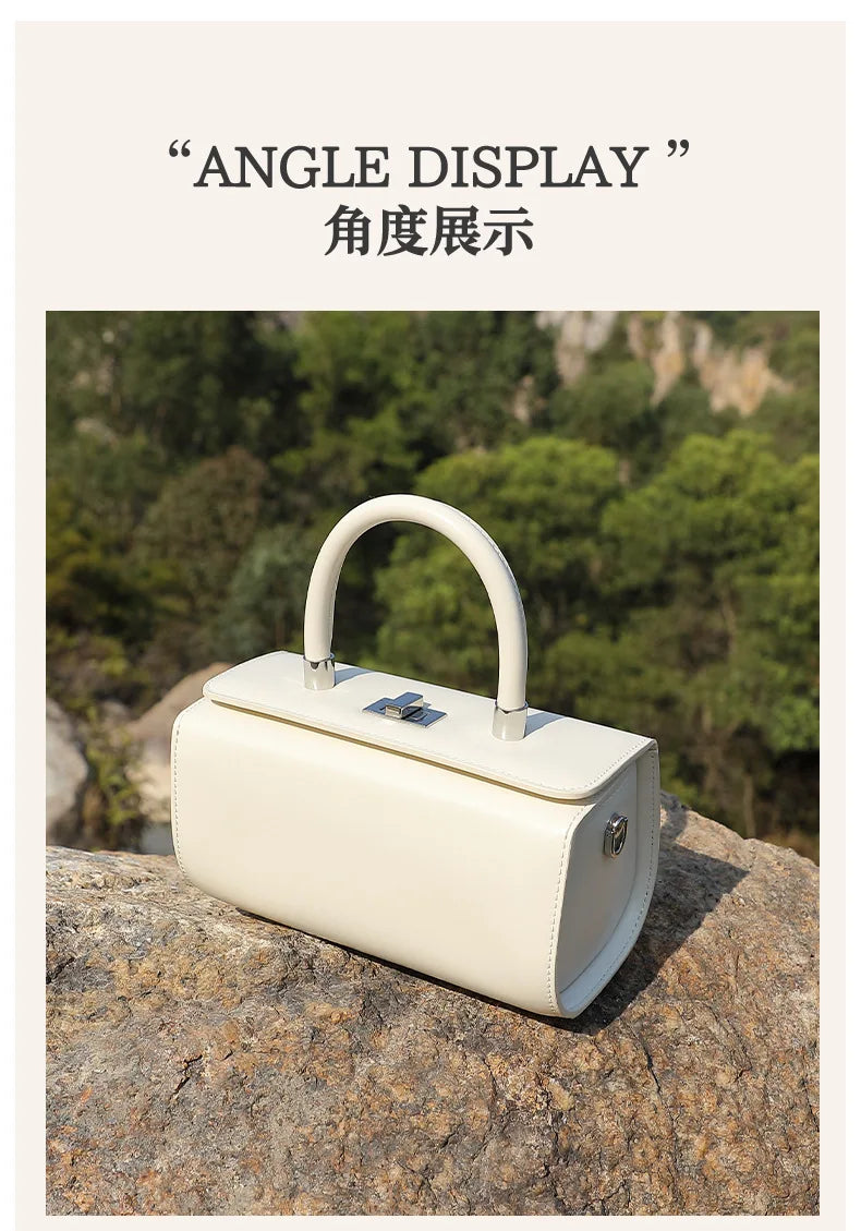 YANATARI Genuine Leather Woman Bag Shoulder Bag Handbags Ladies Crossbody Bags Luxury Designer Minimalism Bag Mini Bag White