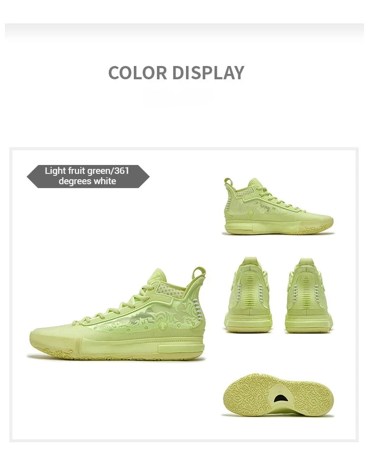 361 Degrees Joker 1 SE Men Basketball Shoe New Trendy Leather Lightweight Shock-Absorbing Wear-resistant Male Sneakers 672521123