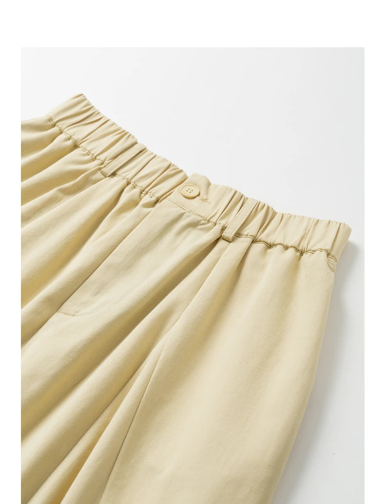 Toyouth Women's Cotton A-Line Midi Skirt | S–XL