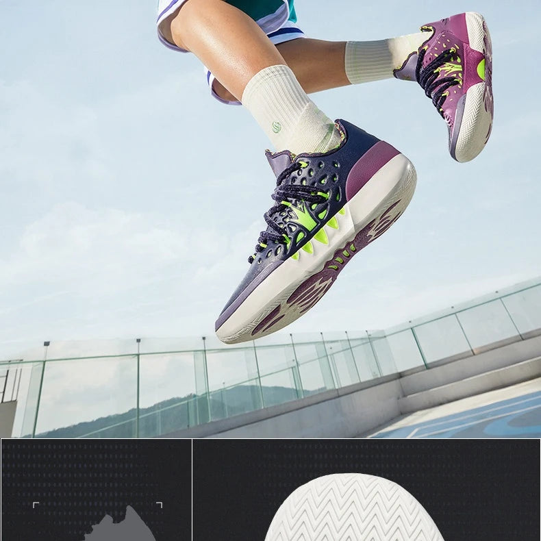 361 Degrees Joker 2 Low Men Basketball Shoes Jokic New Trendy Wear-resistant Non-slip Cushion Professional Sneakers 672611110