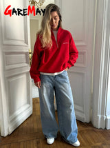 Women's Embroidered Relaxed-Fit Sweatshirt