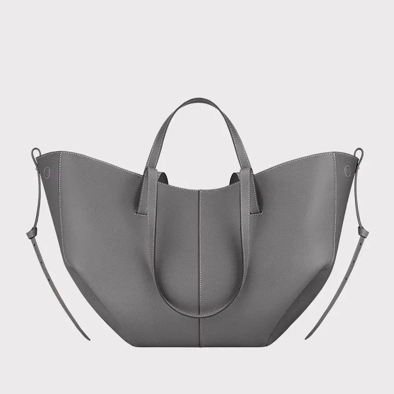 Luxury Wing Tote Bucket Bag – Large Capacity Y2K Pleated Handbag