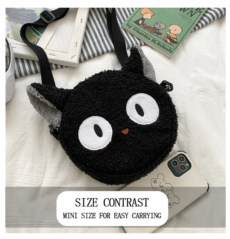 Japanese Style Kawaii Bag Women Cartoon Plush Shoulder Bag for Women New Crossbody Bag Small Phone Purse Bolsa Feminina