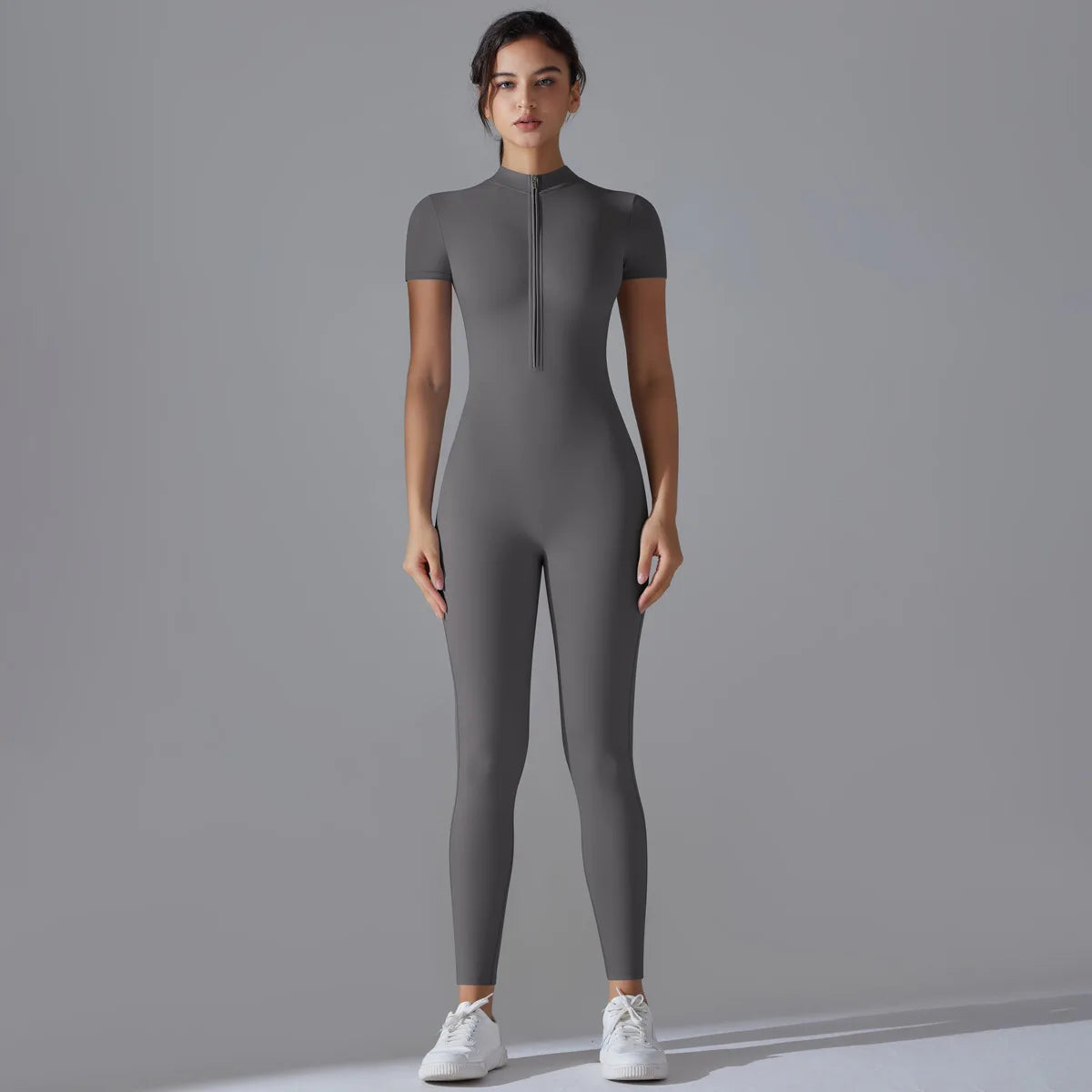 Performance Zip-Front Yoga Jumpsuit