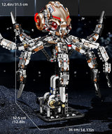 Mechanical Sea Animals Building Blocks DIY Movable Whale Octopus Manta Shark Piranha Creative Technical MOC Desktop Decor Gift