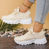 Women's Knitted Mesh Slip-On Sneakers — Breathable Platform Running Shoes