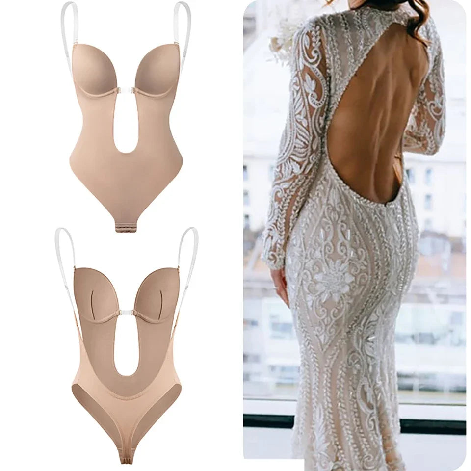 Women’s Backless Deep V-Neck Body Shaper