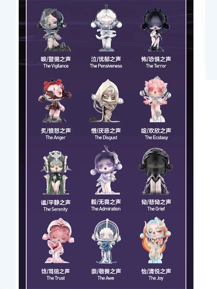 POP MART SKULLPANDA The Sound Series Blind Box Toys Kawaii Anime Blind Box Action Figure Surprise Mystery Box Dolls Girls Gift